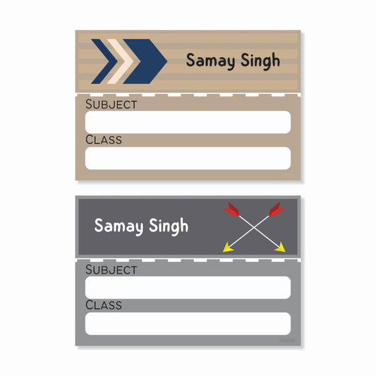Personalised Book Labels - Arrow Magic