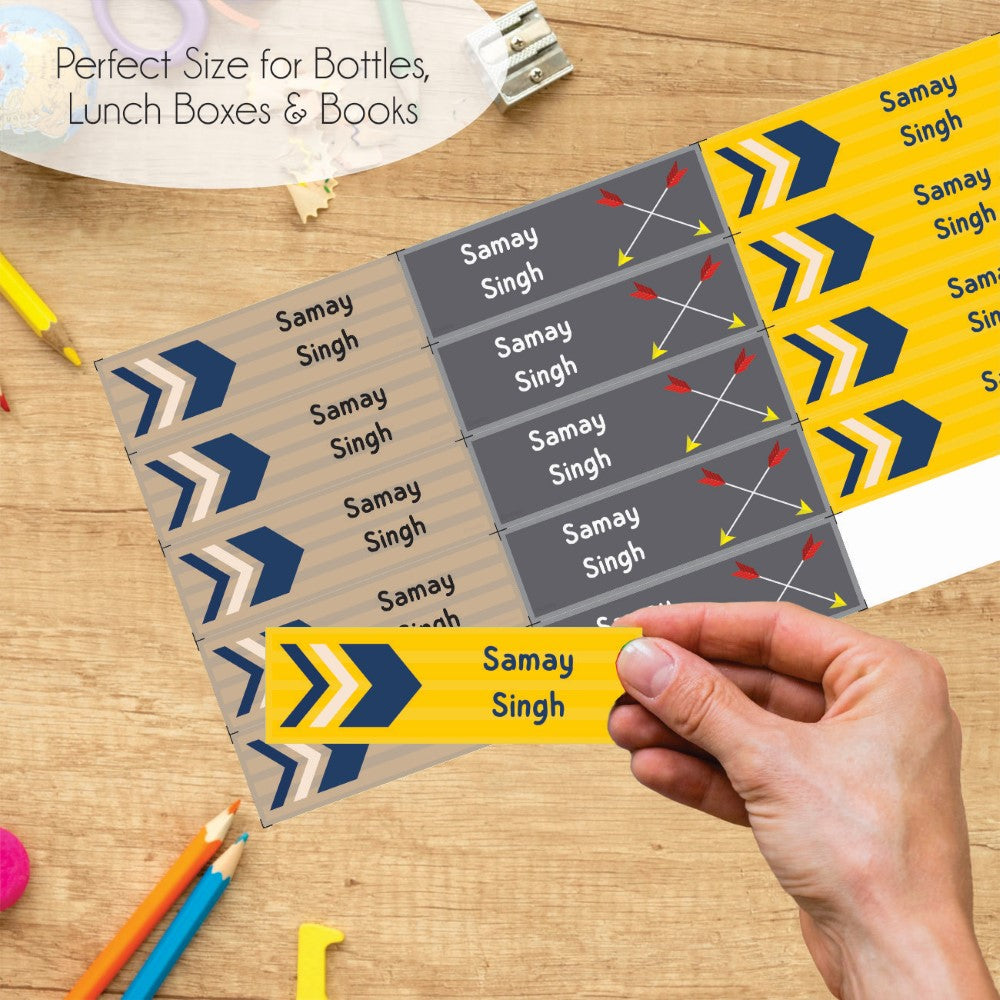 Waterproof Name Labels - Arrow Magic