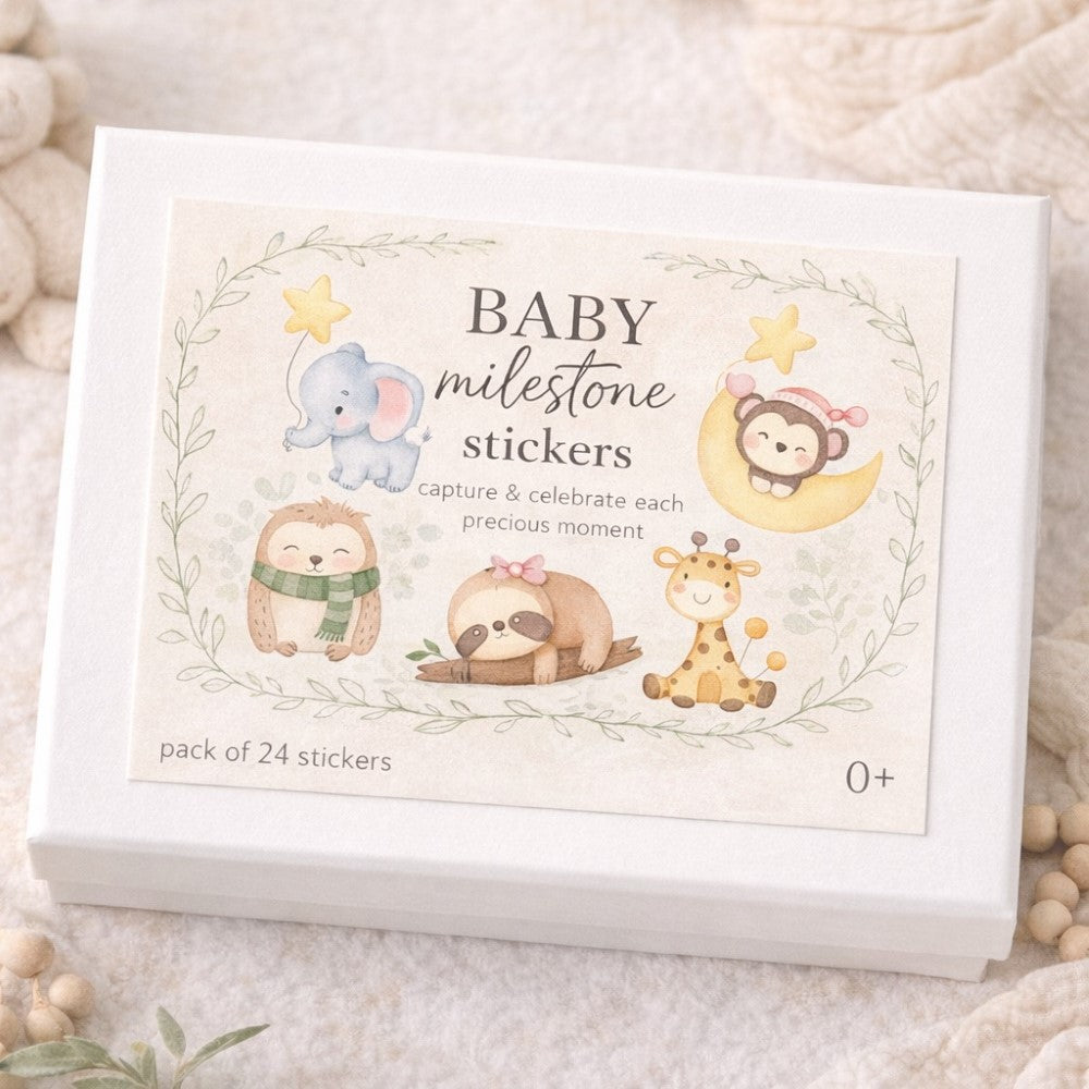 Baby Milestone Stickers - Pack of 24 (Multicolour)