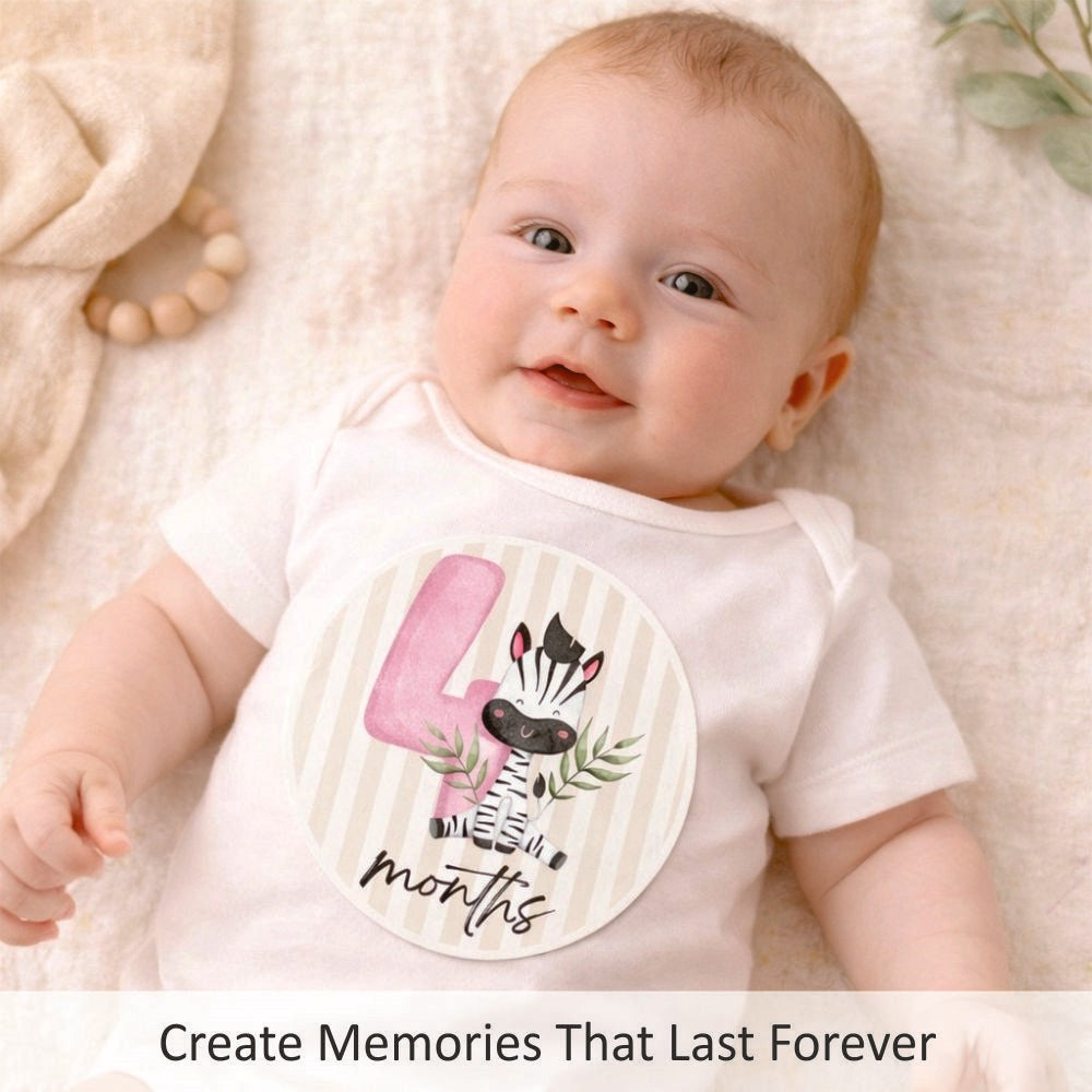 Baby Milestone Stickers - Pack of 24 (Multicolour)