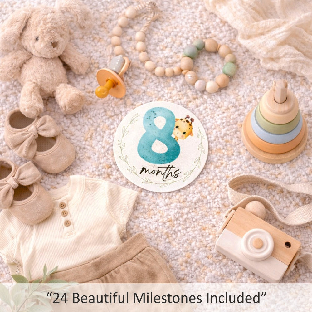Baby Milestone Stickers - Pack of 24 (Multicolour)