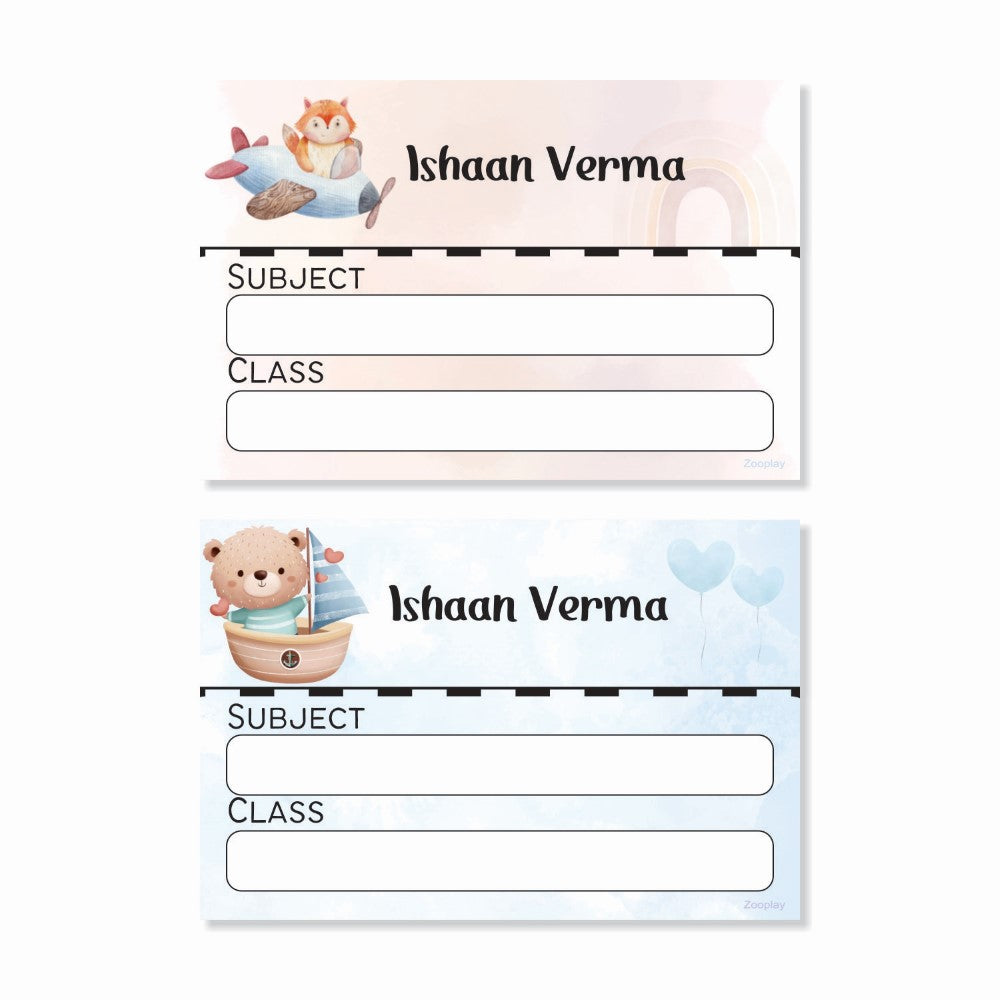 Personalised Book Labels - Baby Safari