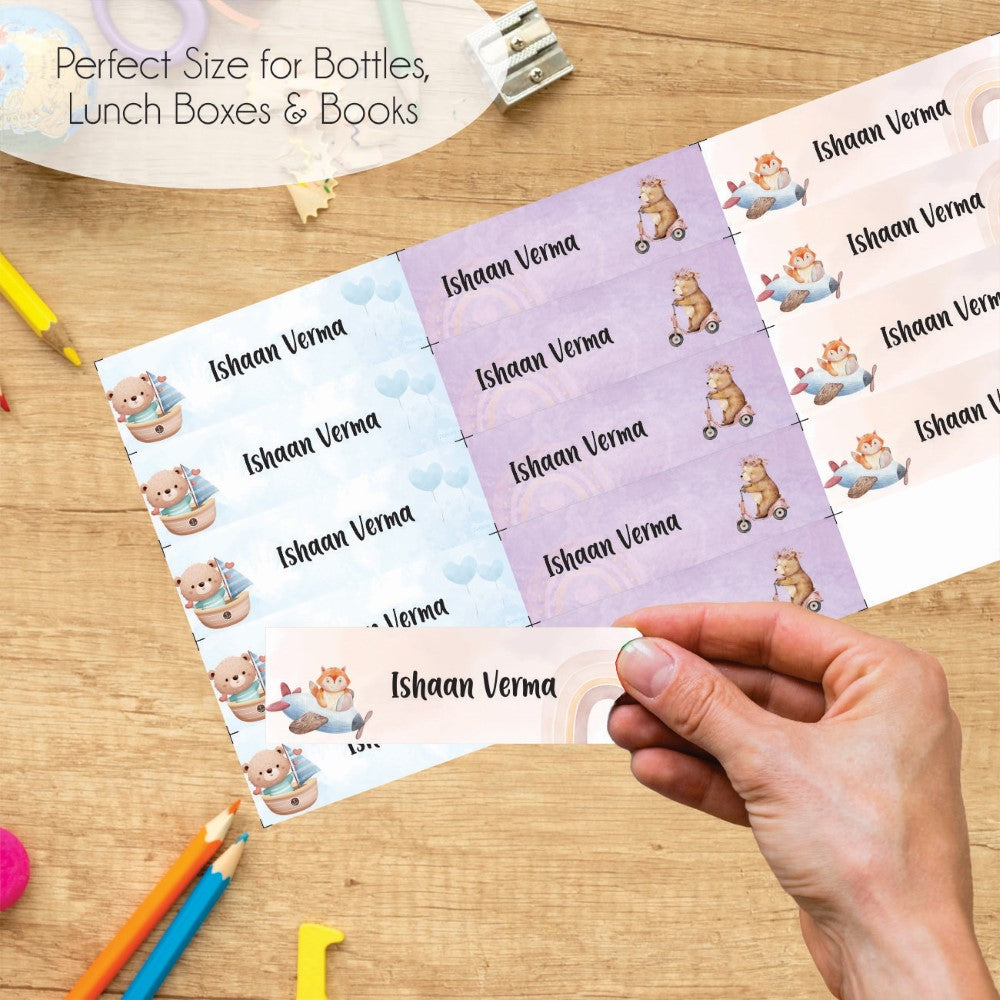 Waterproof Name Labels - Baby Safari