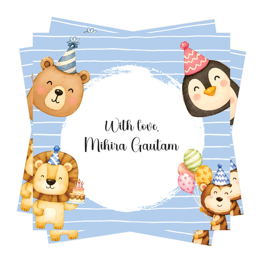Gift tags Square - Birthday Buddies