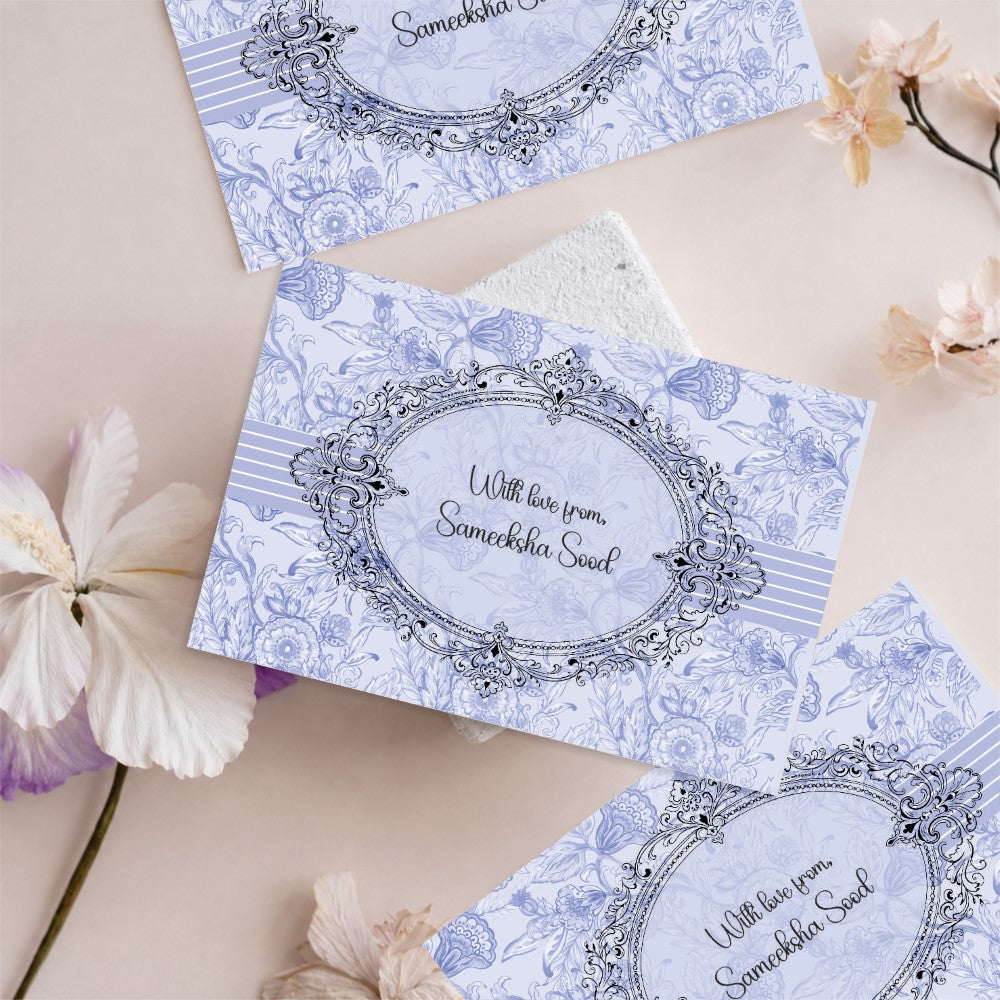 Gift tags rectangle - Blue Serenity