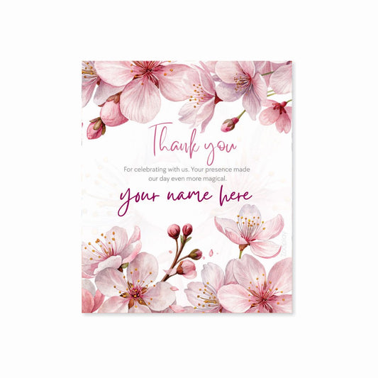 Thank You Tag - Blush Blossom