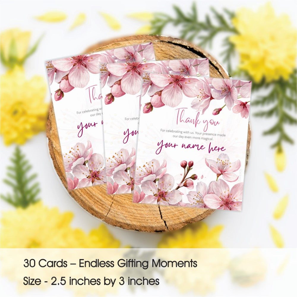 Thank You Tag - Blush Blossom