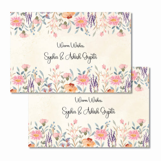 Gift tags rectangle - Blush Elegance