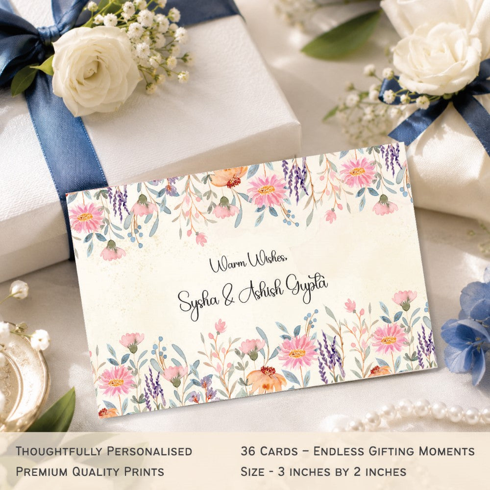 Gift tags rectangle - Blush Elegance