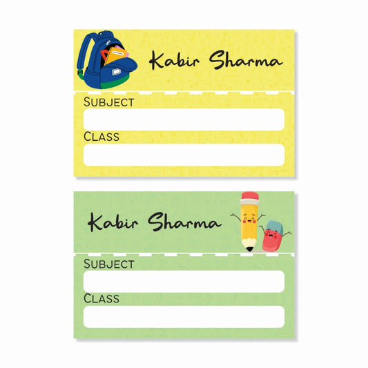 Personalised Book Labels - Bookworm Club