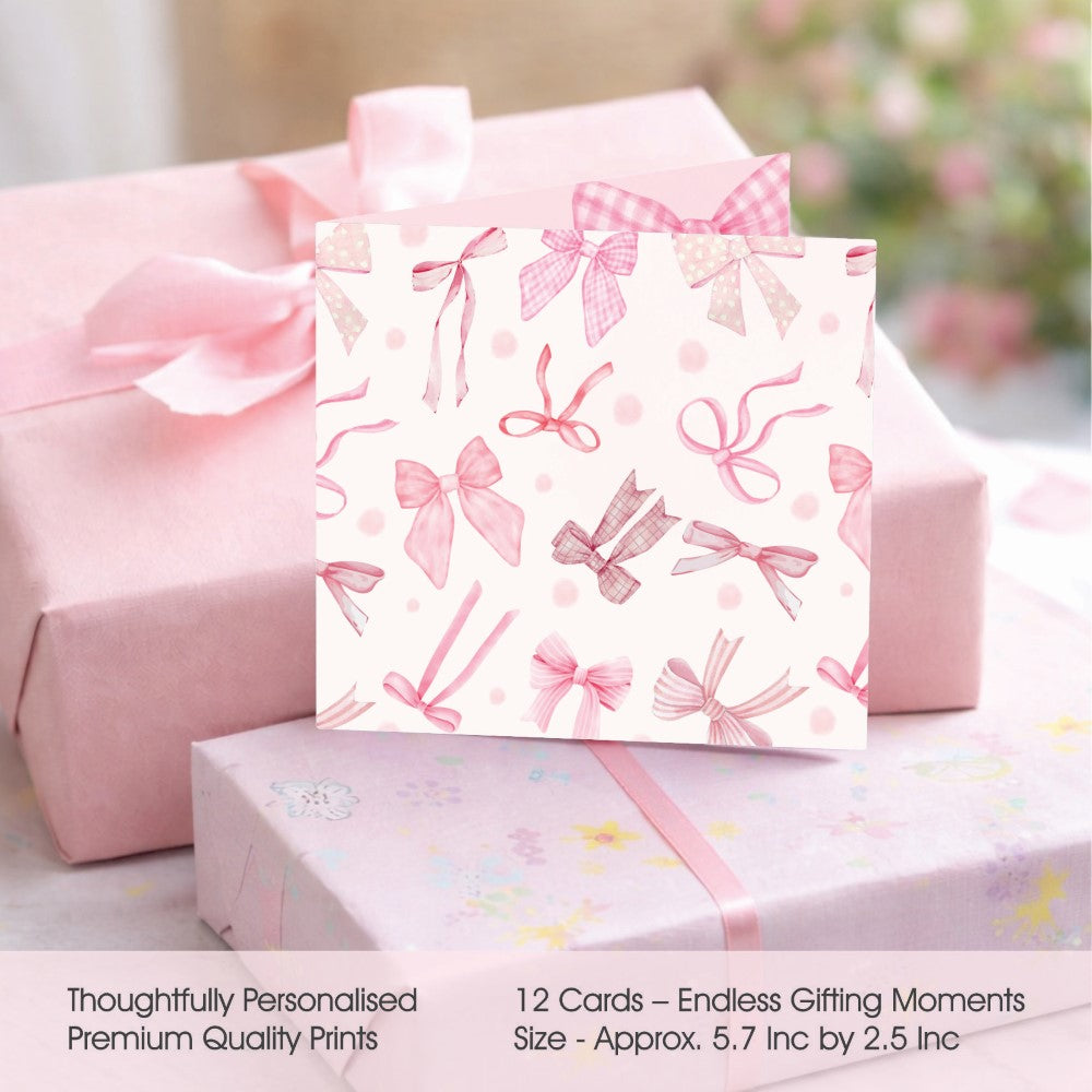 Personalised GIft Notecard - Bow & Bliss