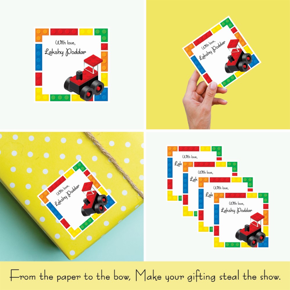 Gift tags Square - Brick by Brick