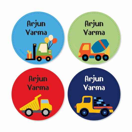 Round waterproof name labels - Build & Play