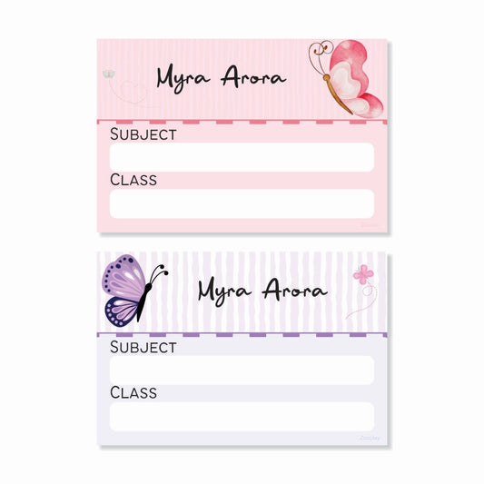Personalised Book Labels - Butterfly Bliss