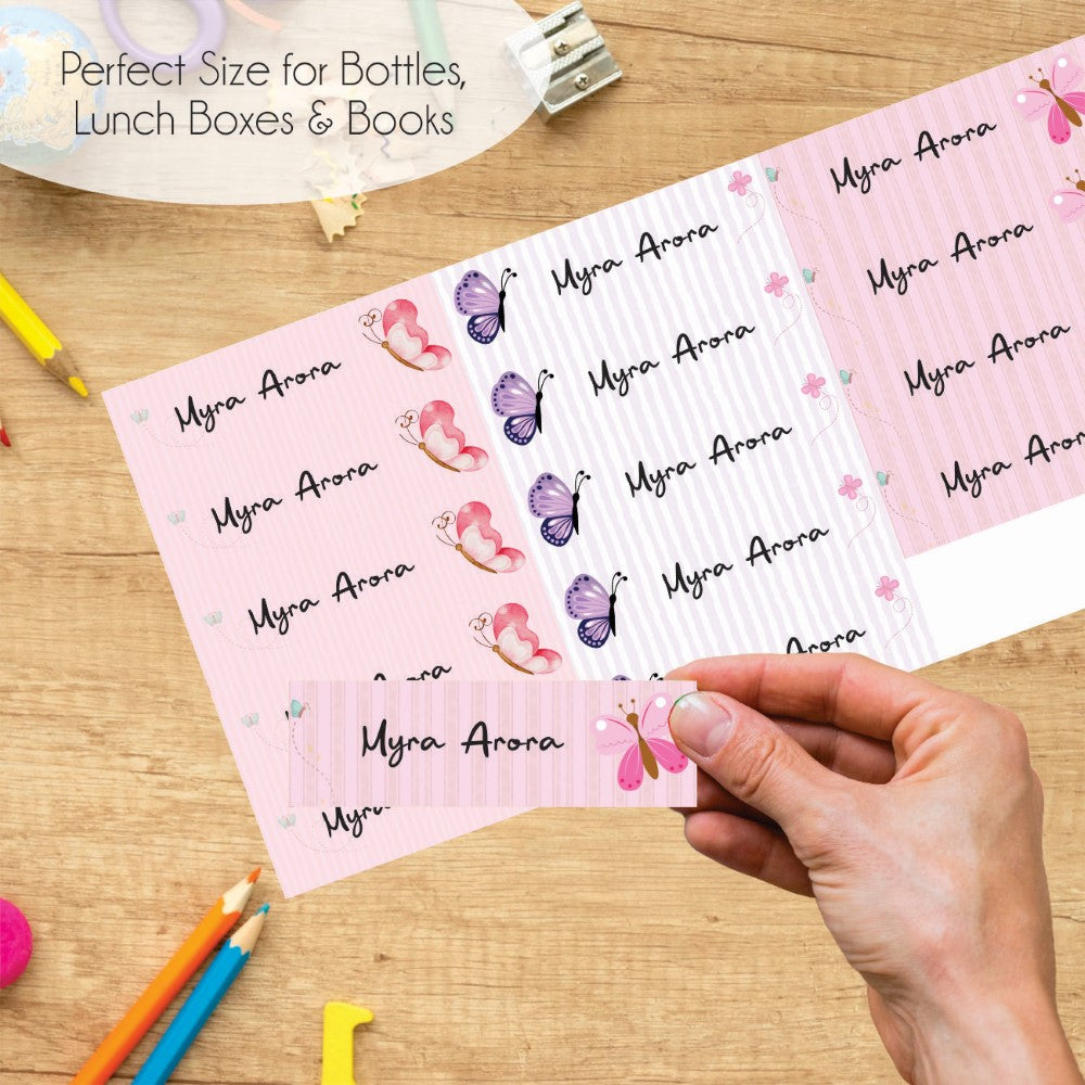 Waterproof Name Labels - Butterfly Bliss