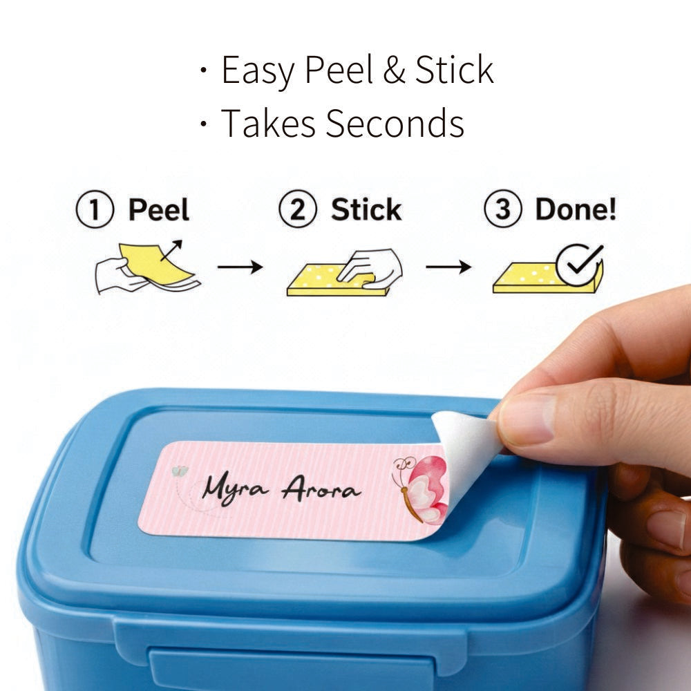 Waterproof Name Labels - Butterfly Bliss