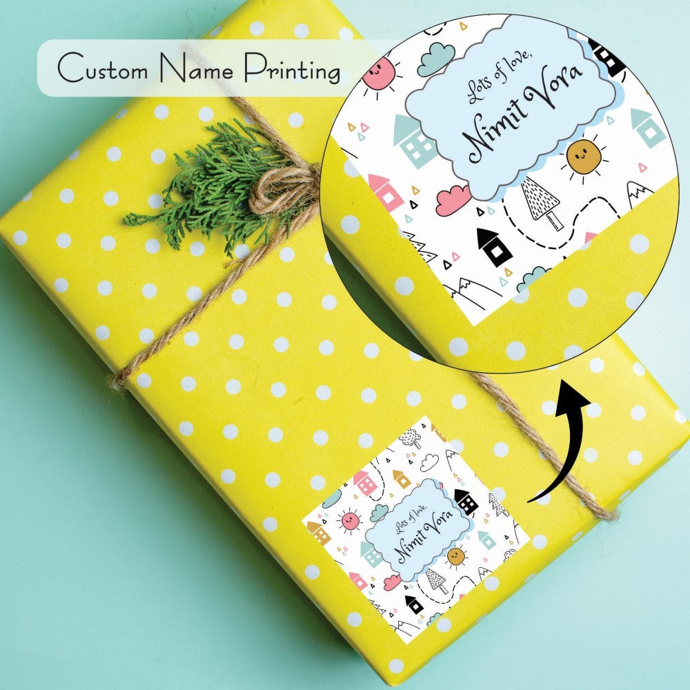 Gift tags Square - Cityscape Charm