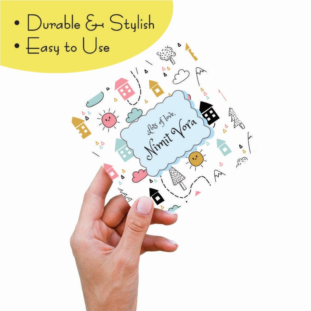 Gift tags Square - Cityscape Charm