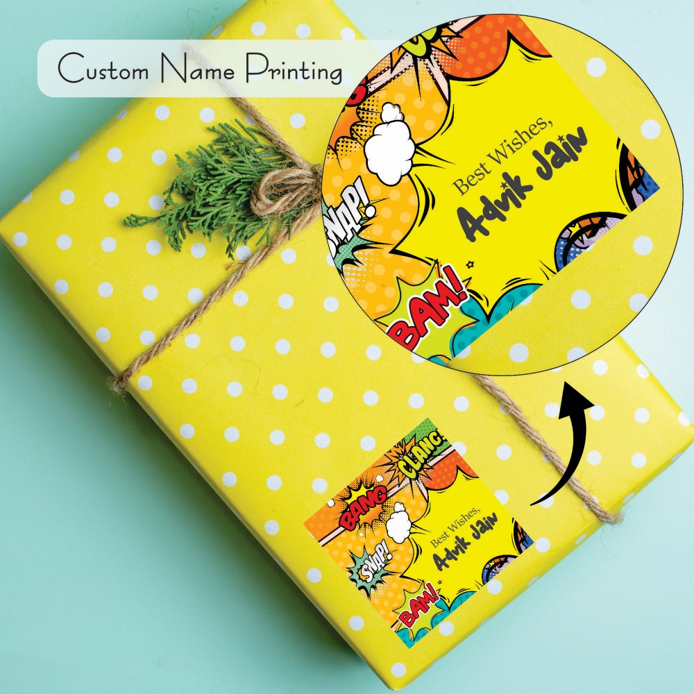 Gift tags Square - Comic  Burst