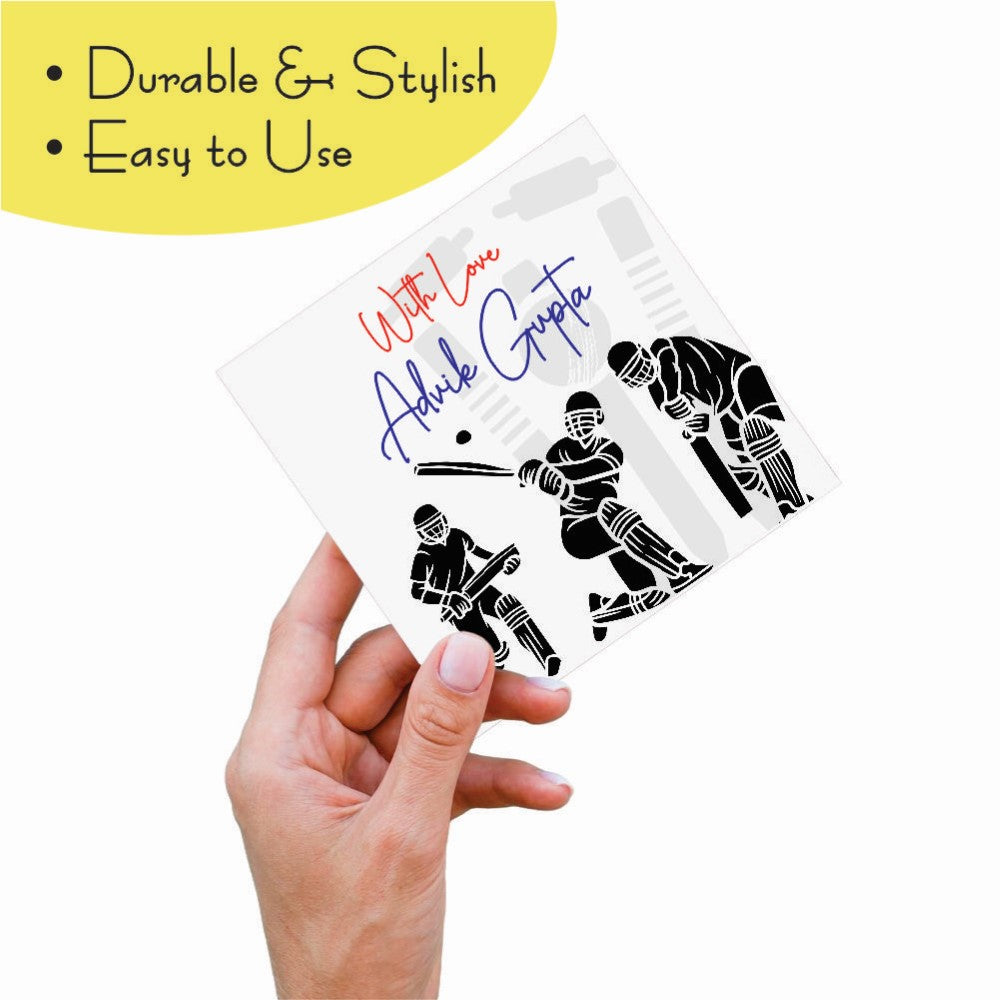 Gift tags Square - Cricket Champ