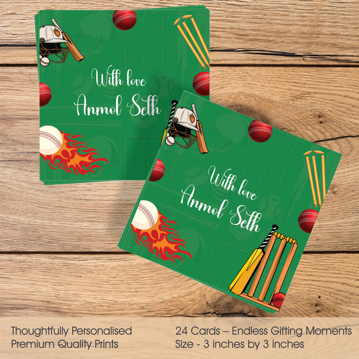 Gift tags Square - Cricket Mania