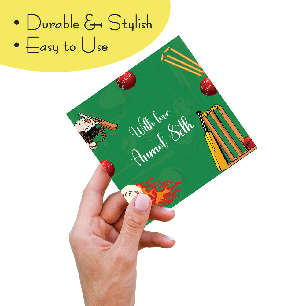 Gift tags Square - Cricket Mania