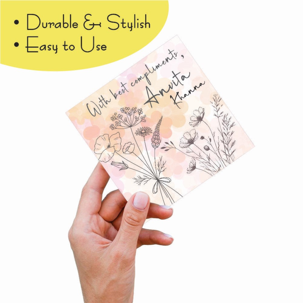 Gift tags Square - Delicate Florals