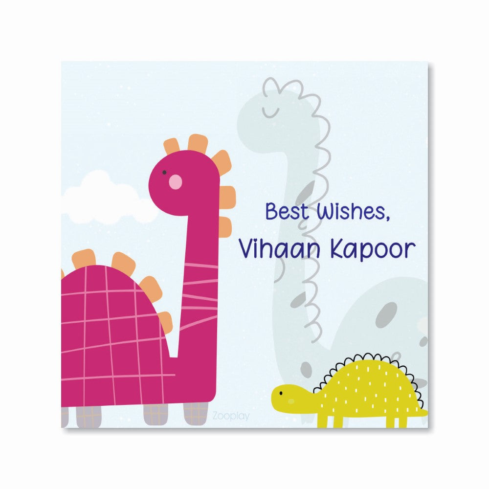 Gift Labels personalized - Dino Kingdom