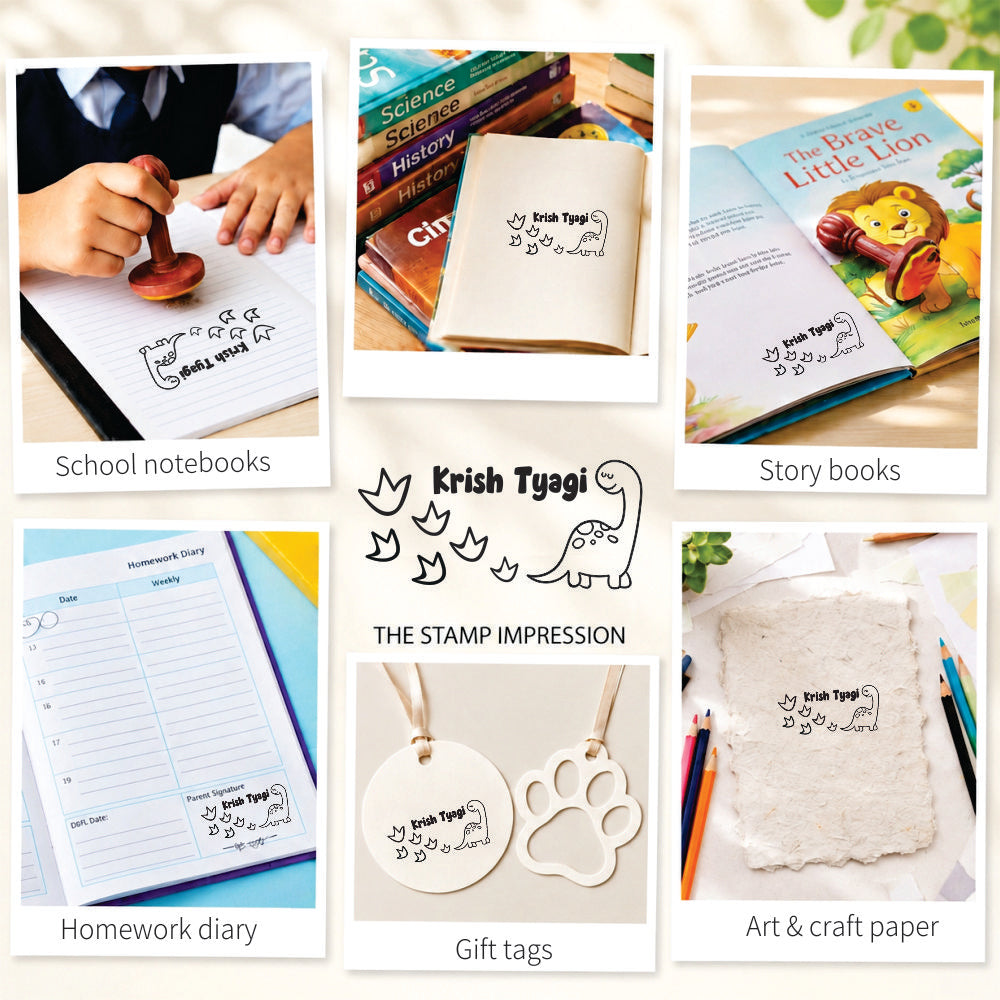 Book stamp - Dino Trails