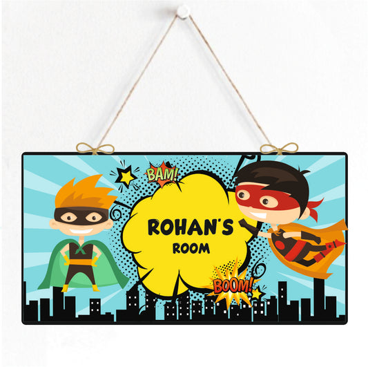 Personalised Door Sign - Hero Headquarters