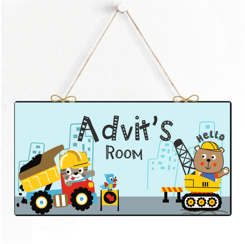 Personalised Door Sign - Little Digger Den