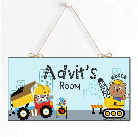 Personalised Door Sign - Little Digger Den