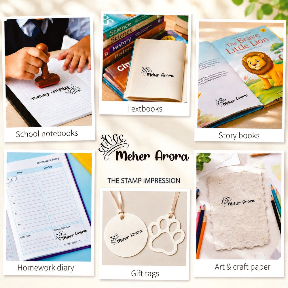 Name stamp - Elegant Sparkle