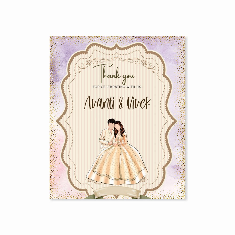 Wedding Thank You Tag - Eternal Vows