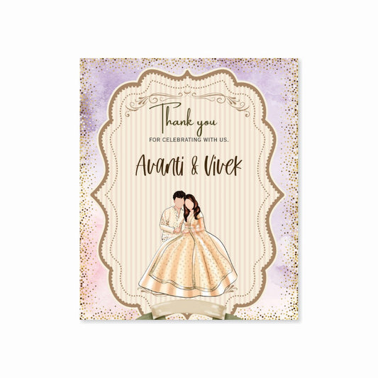 Wedding Thank You Tag - Eternal Vows