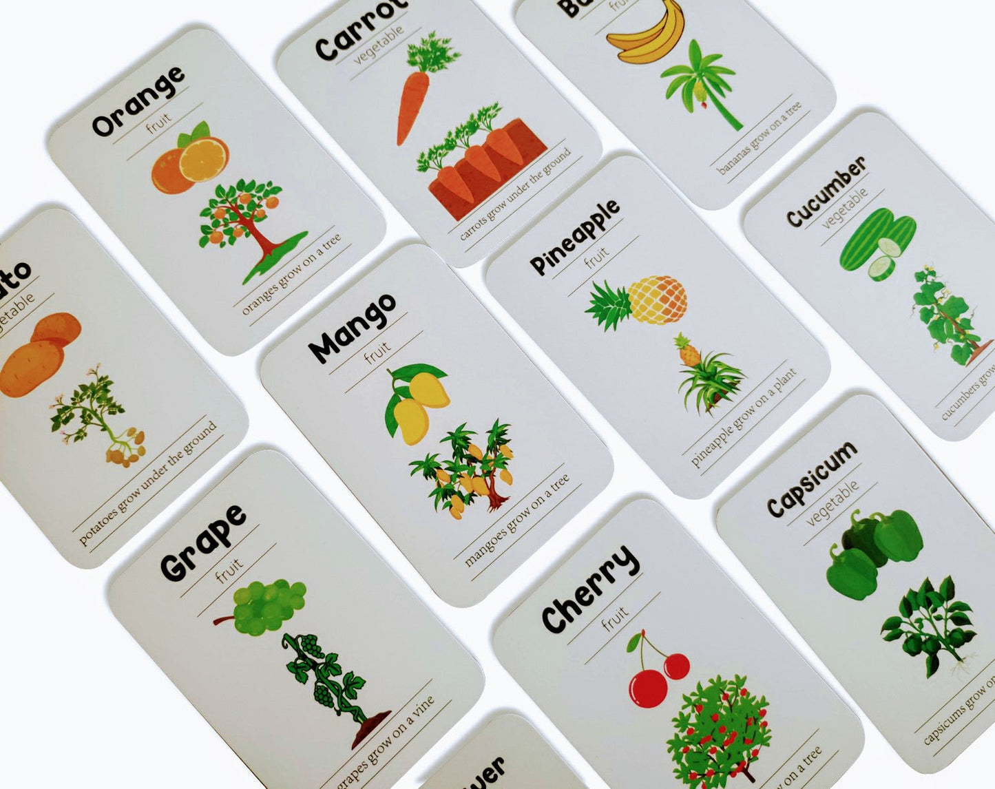 Fruits and Vegetables Flashcards