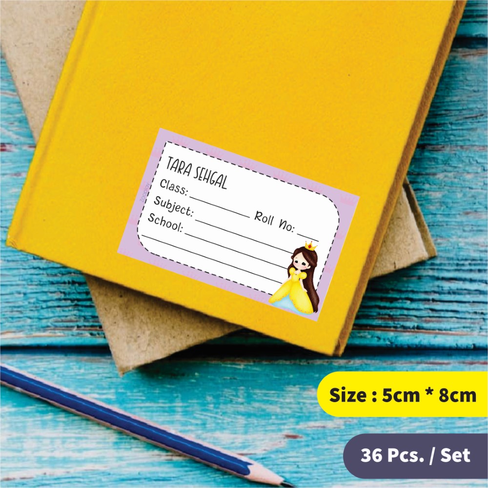 Personalized School Book Labels - Fairy Princess