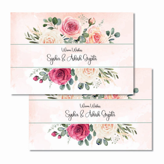 Gift tags rectangle - Floral Bliss