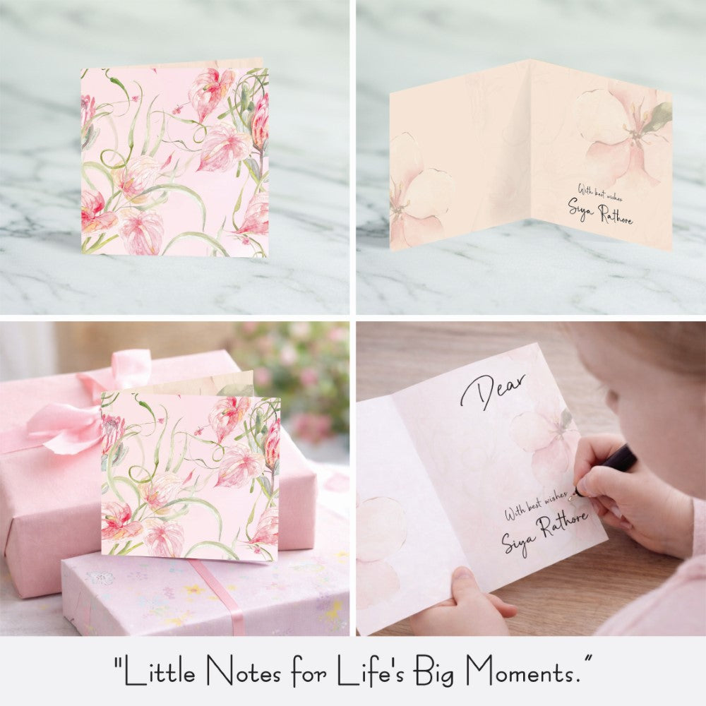 Personalised GIft Notecard - Floral Day Dream