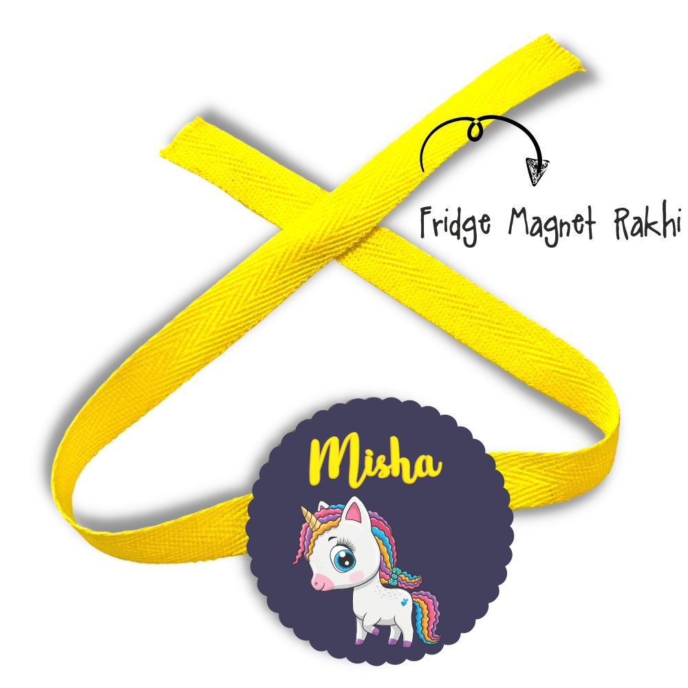 Fridge Magnet Rakhi - Unicorn