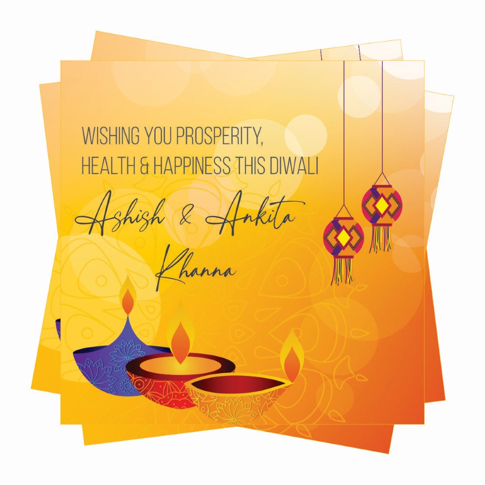 Diwali Gift tags - Happy Diyas