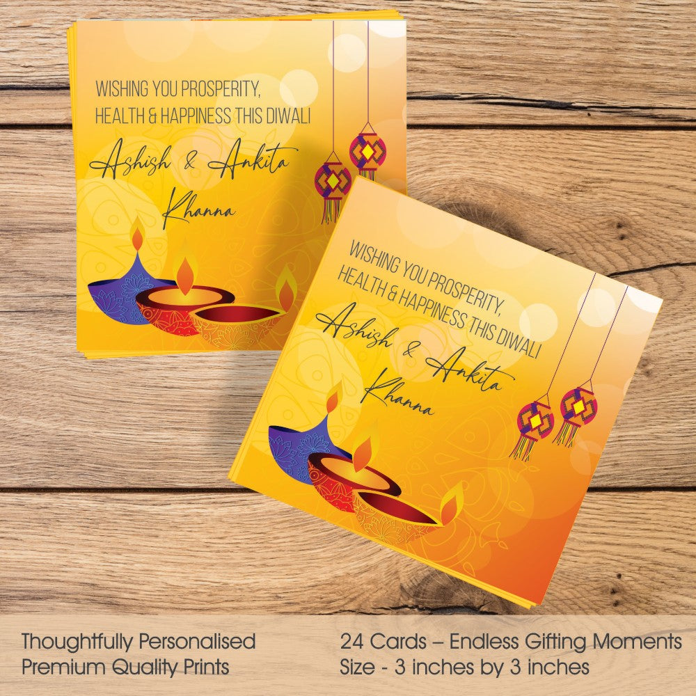 Diwali Gift tags - Happy Diyas