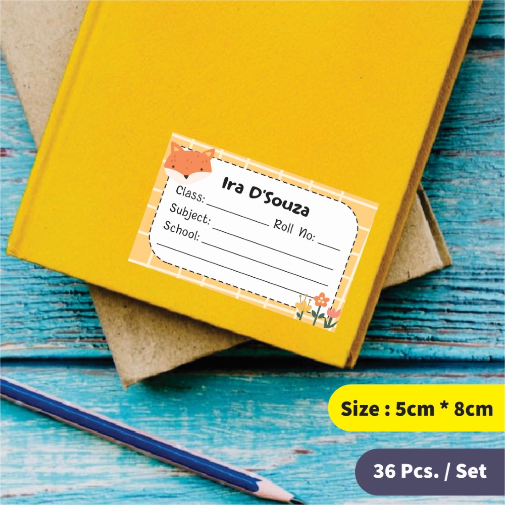 Personalized School Book Labels - Happy Spots