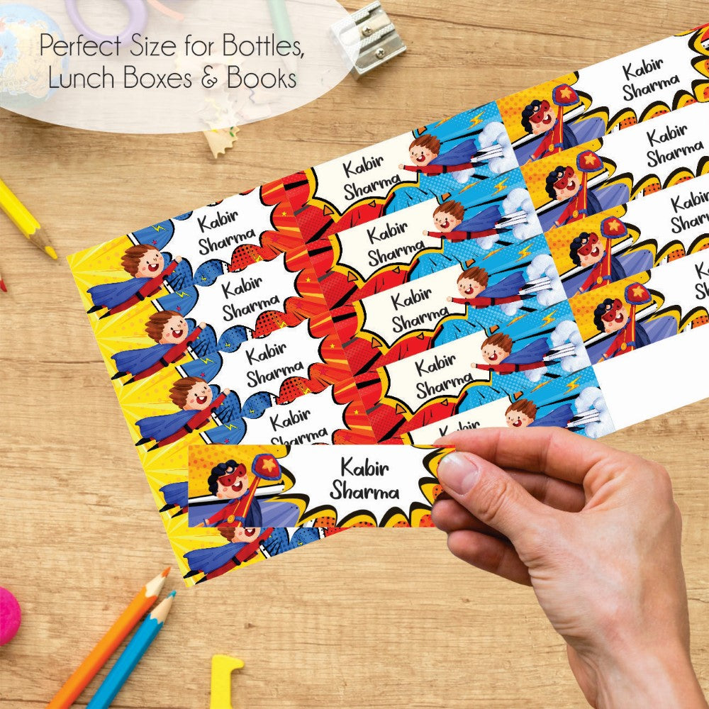 Waterproof Name Labels - Hero Power