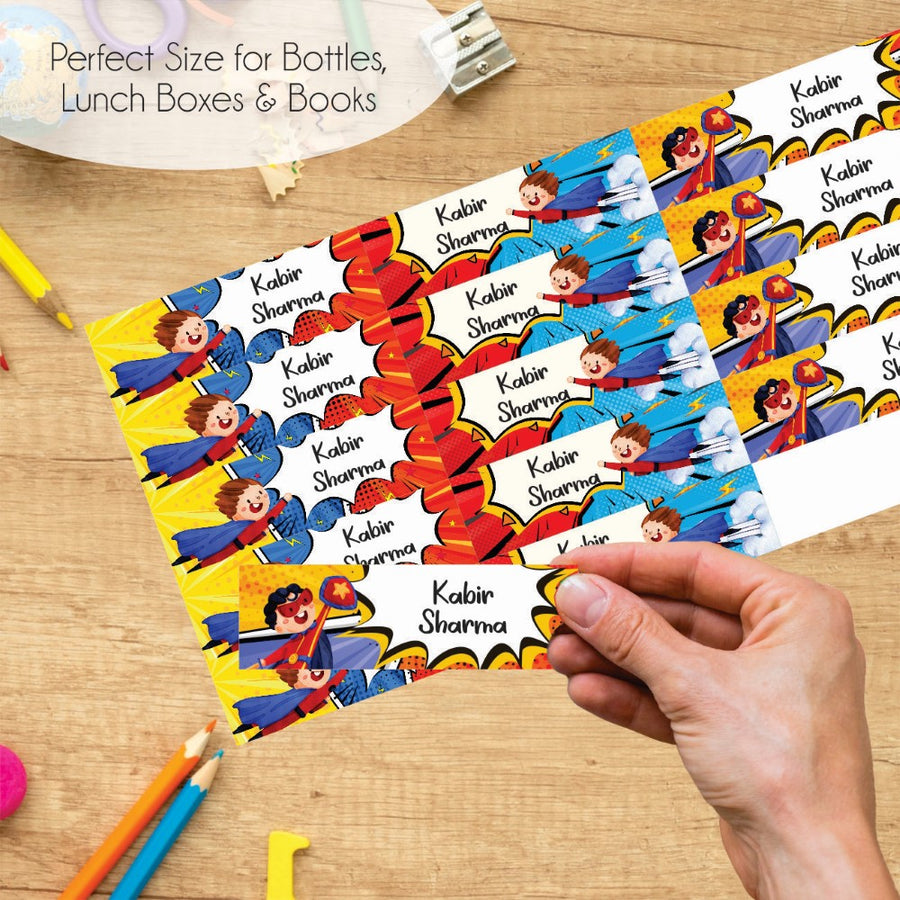 Waterproof Name Labels - Hero Power