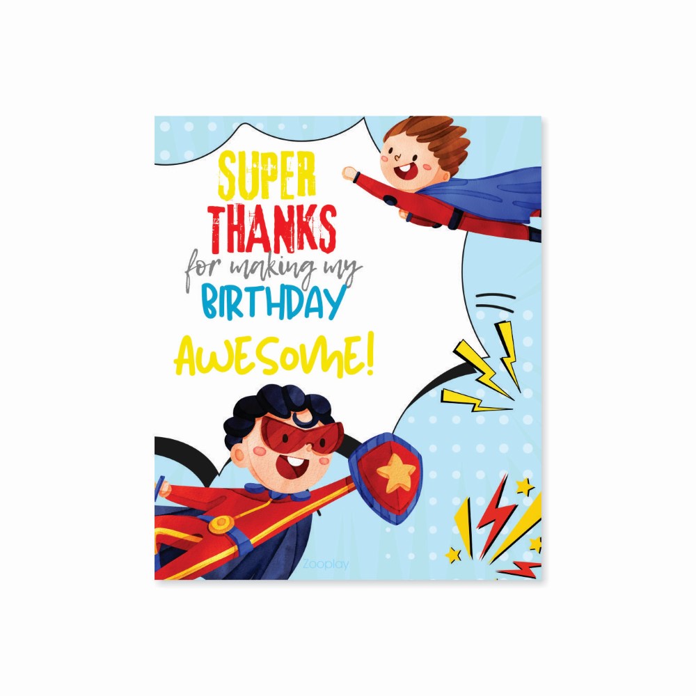 Thank You Tag - Hero Power