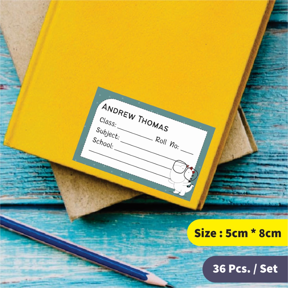 Personalized School Book Labels - Jurassic Fun