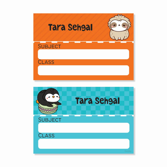 Personalised Book Labels - Kawai Cuties