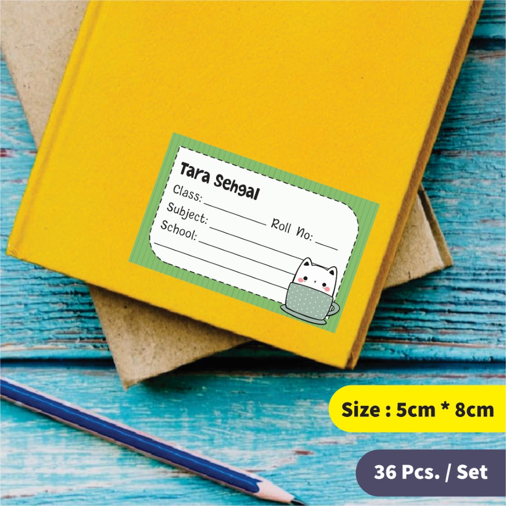 Personalized School Book Labels - Kawaii Cuties