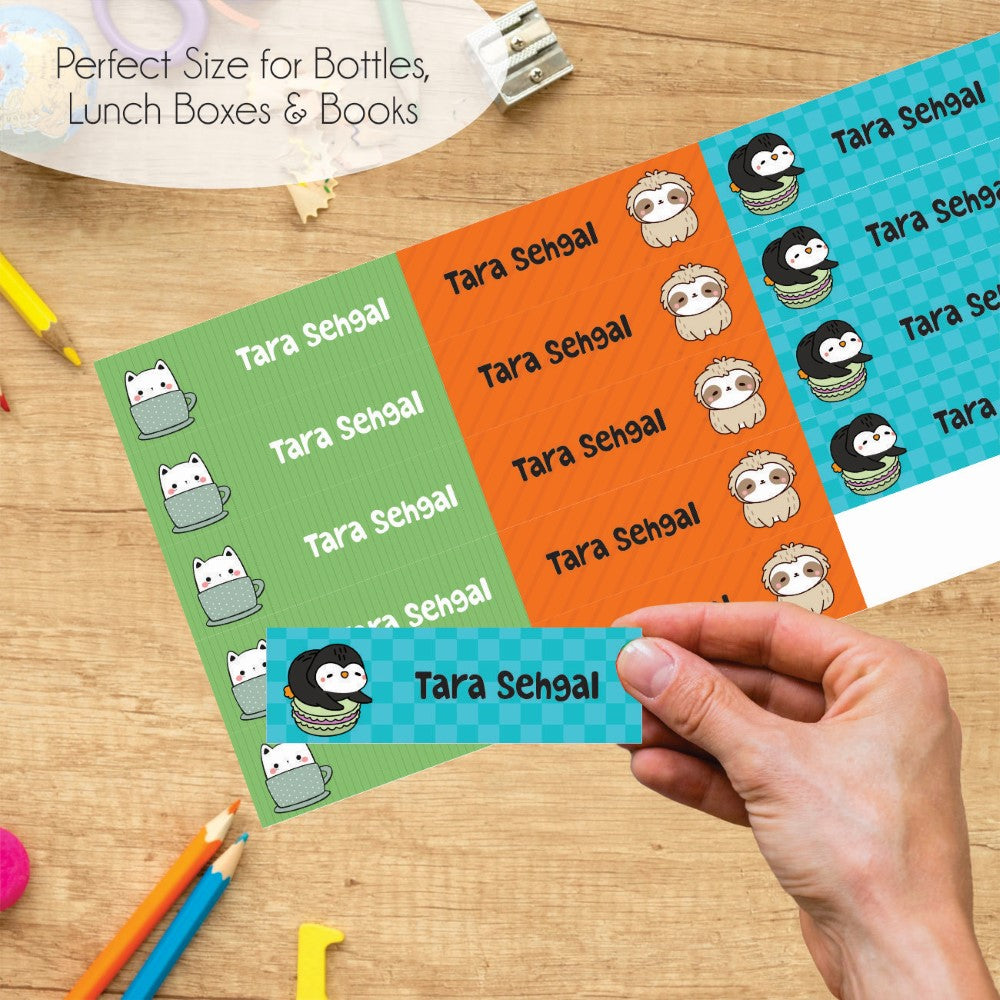 Waterproof Name Labels - Kawai Cuties